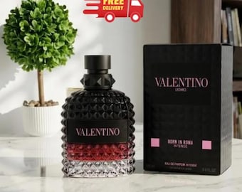 Uomo Born In Roma Intense Eau de Parfum 3.4 oz/ 100ml  for Men, Free Shipping