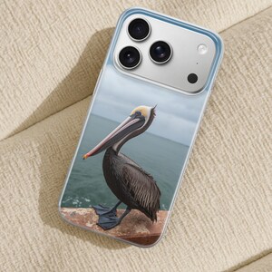 Pelikantelefonskal med australisk sjöfågel för iPhone 17 Pro Max, 16e, 15, 14, 13 Samsung S26 Ultra, S25, S24 FE, A56 A16 Pixel 10 XL 9a 8 bild 12