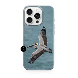 Pelikantelefonskal med australisk sjöfågel för iPhone 17 Pro Max, 16e, 15, 14, 13 Samsung S26 Ultra, S25, S24 FE, A56 A16 Pixel 10 XL 9a 8 2