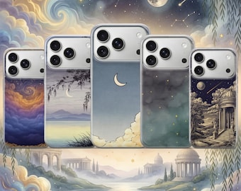 Funda para teléfono Celestial Vintage Sky Cover para iPhone 17 Pro Max, 16e, 15, 14, 13 Samsung S26 Ultra, S25 S24 FE, A56, A16, Pixel 10 XL, 9a, 8