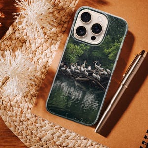 Pelikantelefonskal med australisk sjöfågel för iPhone 17 Pro Max, 16e, 15, 14, 13 Samsung S26 Ultra, S25, S24 FE, A56 A16 Pixel 10 XL 9a 8 bild 9
