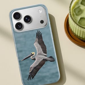 Pelikantelefonskal med australisk sjöfågel för iPhone 17 Pro Max, 16e, 15, 14, 13 Samsung S26 Ultra, S25, S24 FE, A56 A16 Pixel 10 XL 9a 8 bild 13