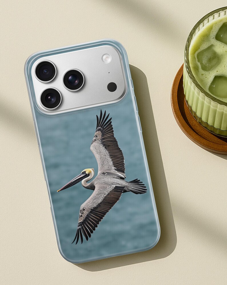 Pelikantelefonskal med australisk sjöfågel för iPhone 17 Pro Max, 16e, 15, 14, 13 Samsung S26 Ultra, S25, S24 FE, A56 A16 Pixel 10 XL 9a 8 bild 13