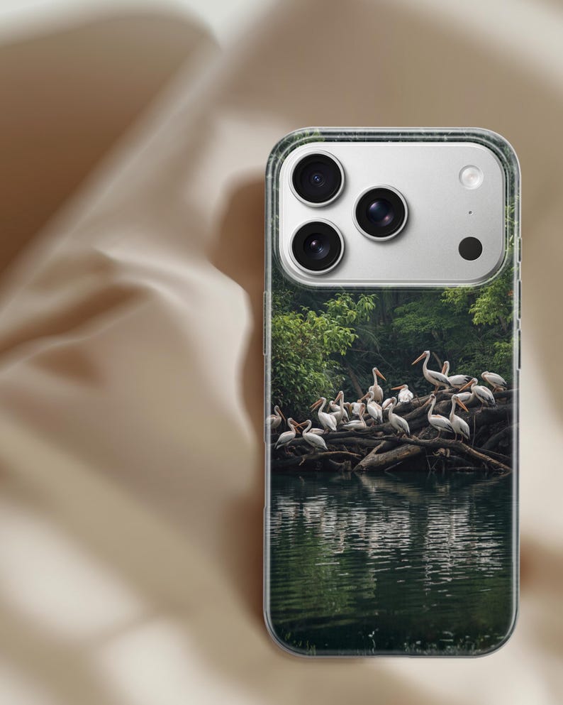 Pelikantelefonskal med australisk sjöfågel för iPhone 17 Pro Max, 16e, 15, 14, 13 Samsung S26 Ultra, S25, S24 FE, A56 A16 Pixel 10 XL 9a 8 bild 14