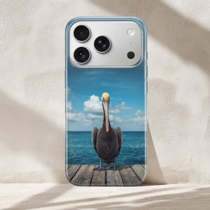 Pelikantelefonskal med australisk sjöfågel för iPhone 17 Pro Max, 16e, 15, 14, 13 Samsung S26 Ultra, S25, S24 FE, A56 A16 Pixel 10 XL 9a 8 bild 16
