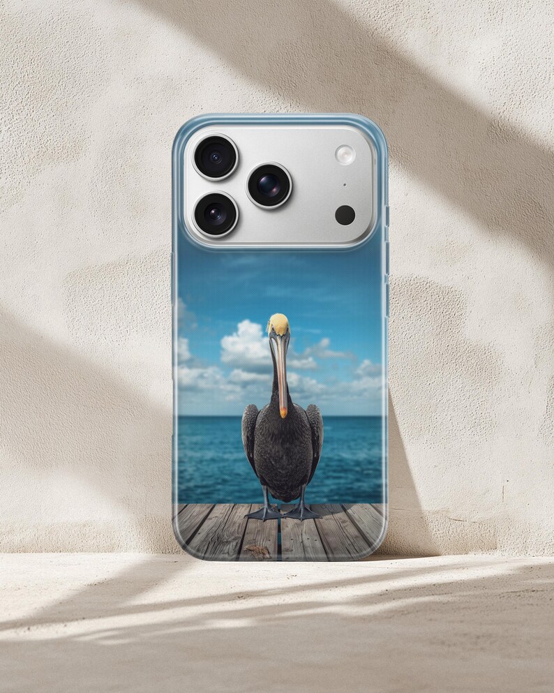 Pelikantelefonskal med australisk sjöfågel för iPhone 17 Pro Max, 16e, 15, 14, 13 Samsung S26 Ultra, S25, S24 FE, A56 A16 Pixel 10 XL 9a 8 bild 16