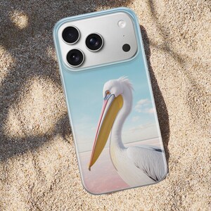 Pelikantelefonskal med australisk sjöfågel för iPhone 17 Pro Max, 16e, 15, 14, 13 Samsung S26 Ultra, S25, S24 FE, A56 A16 Pixel 10 XL 9a 8 bild 15