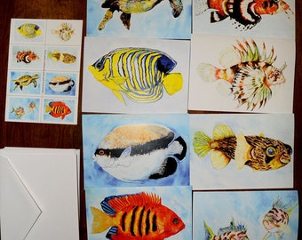 Reef Life Note Cards