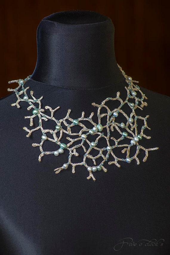 Baroque jewelry with freshwater pearls. Vintage jewelry with Etsy