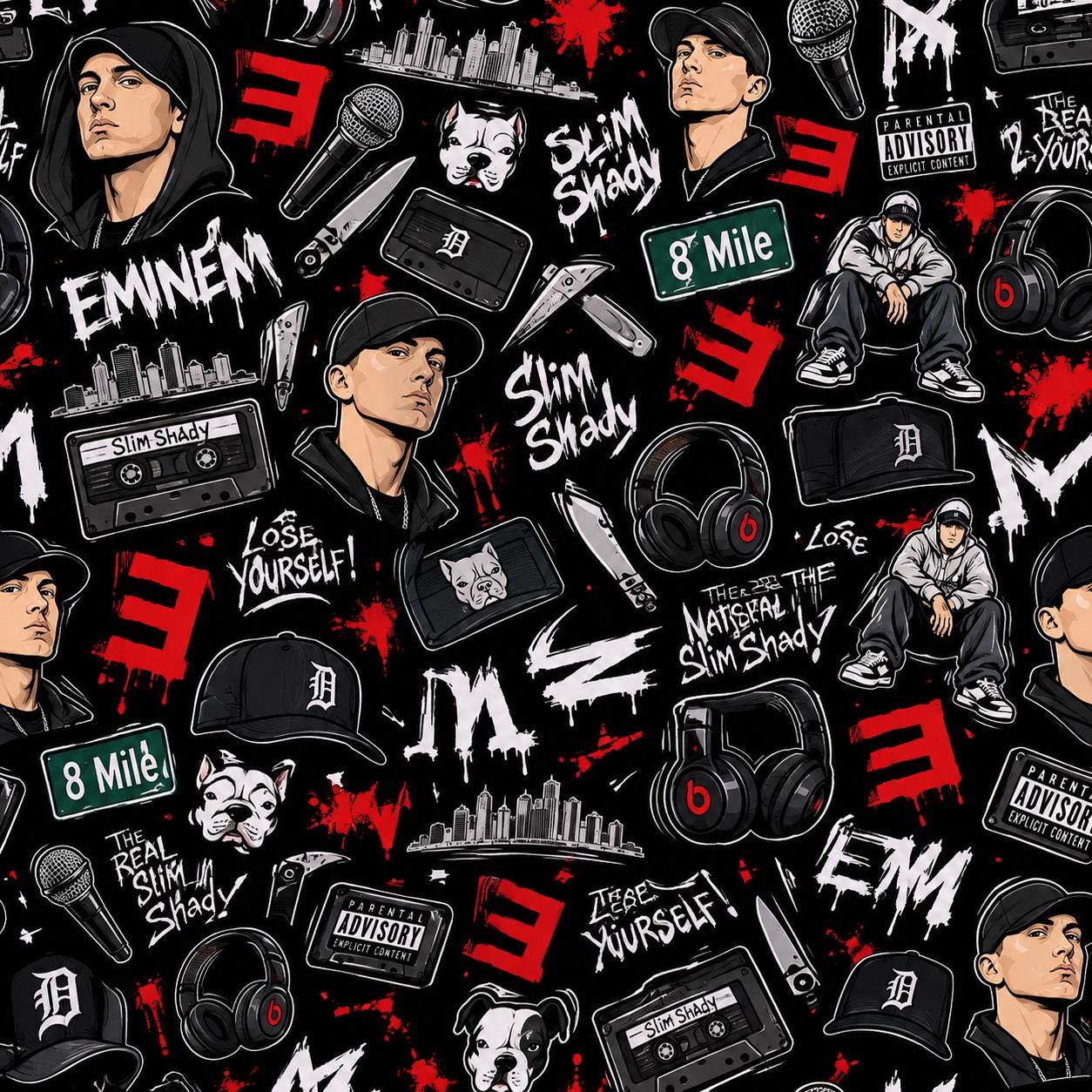 Eminem Stencil - Etsy