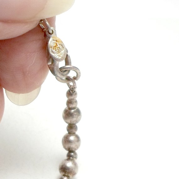 Premier Designs bracelet silvertone size 7.2 ball… - image 6
