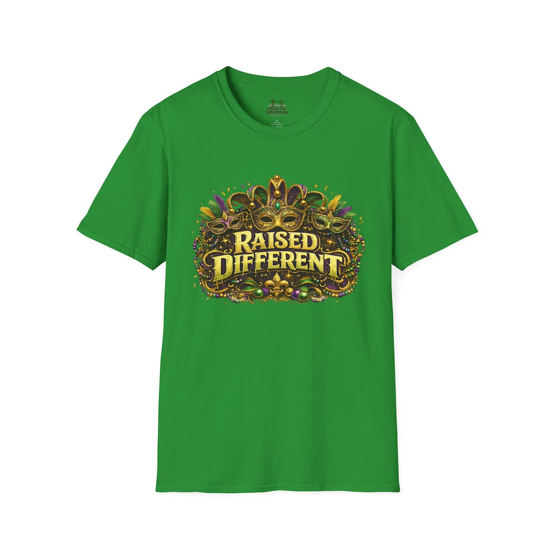 Raised Different Graphic Tee | Mardi Gras T-shirt - Etsy