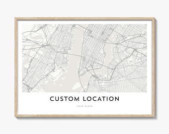 LandscapeMapPrints Custom Location Map Poster