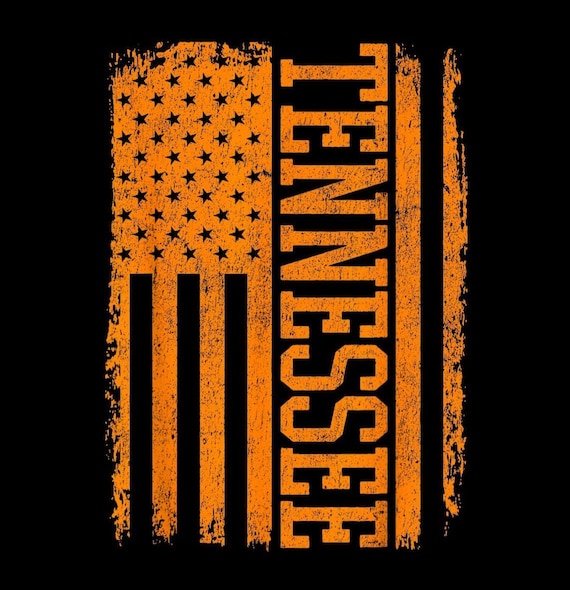 Tennessee Varsity Vintage PNG, Retro Tennessee Shirt PNG, State Pride Gift, Classic Sports Design, Orange Retro PNG, Tennessee Gift