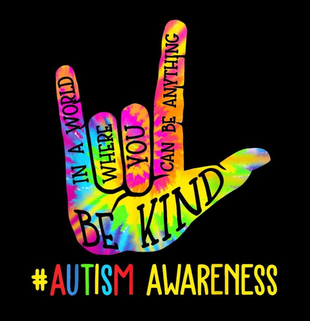 Be Kind Autism Awareness PNG, ASL Love Sign Language Shirt PNG, Autism ...