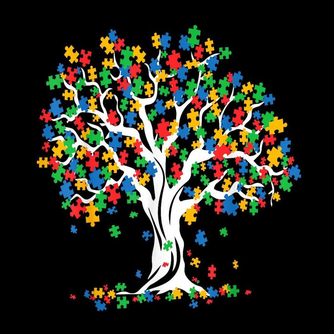 Autism Tree of Life PNG, Autism Awareness Shirt PNG, Puzzle Piece ...