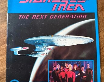 Vintage 1987-88 Star Trek The Next Generation Panini Sticker Album Empty