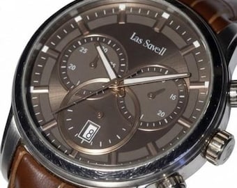 Las Savell Memphis Jewelry Store Chronograph Watch Sapphire Crystal 5040D