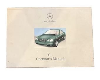 Mercedes-Benz CL Class Operators Manual USA Edition B 2000 Illustrated Hardcover