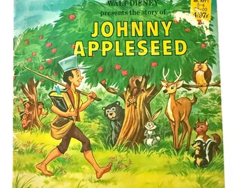 Vintage 1969 Walt Disney JOHNNY APPLESEED Golden Press Softcover Story Book