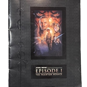 1999 Star Wars: Episode I - The Phantom Menace Official Movie Program Press Book