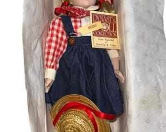 Never Taken Out Of The Box Vintage Dynasty Collection Doll Becky Farm Girl