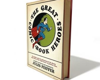 THE GREAT COMIC Book Heroes By Jules Feiffer 1965 Hc/dj 1st Ed