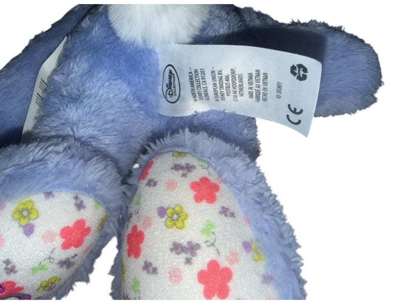 Conejito azul de Pascua de Minnie Mouse de Disney con orejas florales de 14" imagen 4
