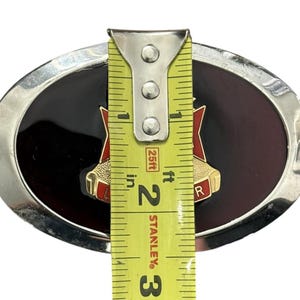 VFW Life Member Gesp Veteranen Buitenlandse Oorlogen Emaille Ovaal Vintage afbeelding 6