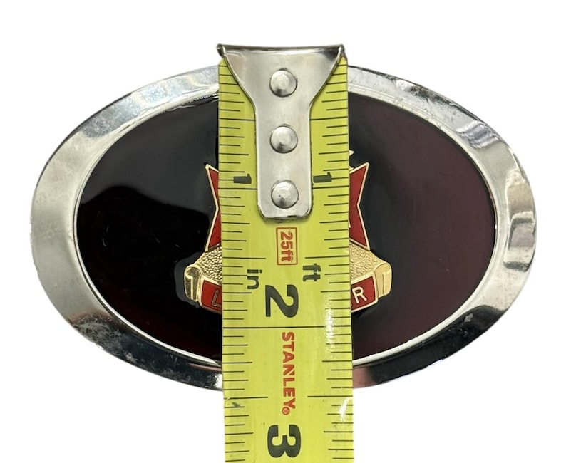 VFW Life Member Gesp Veteranen Buitenlandse Oorlogen Emaille Ovaal Vintage afbeelding 6