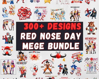 Red Nose Day PNG Bundle | Funny Charity Sublimation Graphics (Digital Download)