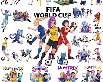 Kpop Demon Hunters PNG Clipart, 90+ Soccer World Cup 2026, Fan Art (Digital Download)
