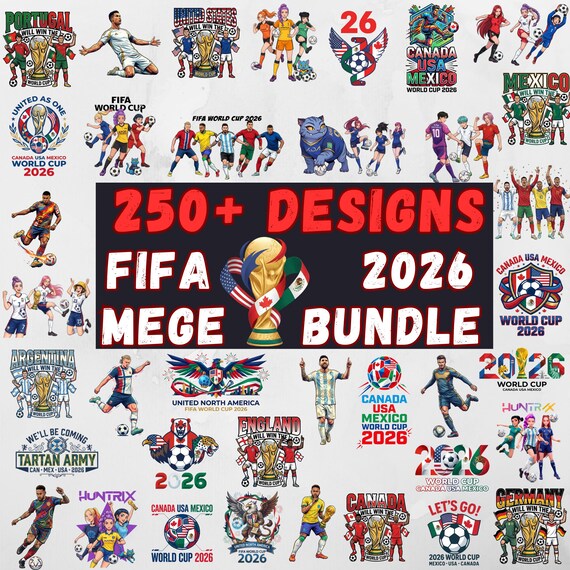 FIFA World Cup 2026 PNG Bundle | Football Player, Team, K-Pop Soccer Designs (Digital Download)