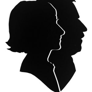 Custom Double Subject Silhouette Portraits image 10