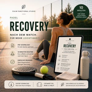 Padel Recovery – Nach dem Match | 10-Minuten Mobility & Nervensystem-Reset (PDF · Deutsch)