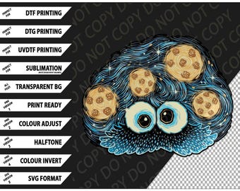 Kakor på natthimlen T-shirt, nyckfull himmelsk PNG SVG digitalt paket