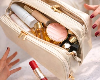 Alles in einer Make-up-Tasche, großer wasserdichter Kulturbeutel, Reisekosmetikkoffer, Geschenk für Sie