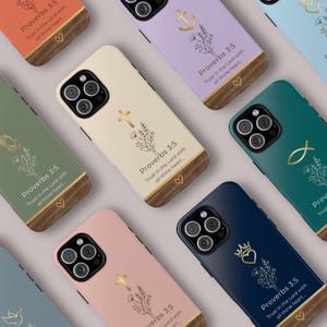 Custom Bible Verse Phone Case, iPhone 17 Samsung Galaxy S26 Case Google Pixel, Personalized Christian Phone Case