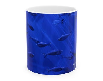 Underwater Sealife School Mug | Ceramic Coffee Tea Mug