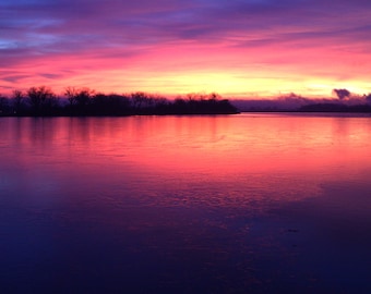 Sunrise Manawa Lake Iowa