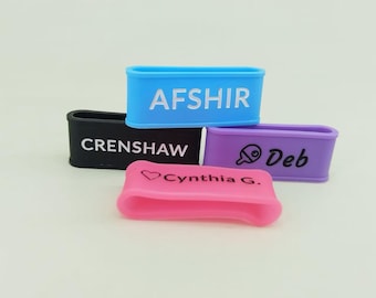 Personalized Pickleball Grip Band  |  Custom Name Paddle Wrap | Unique Pickleball Gift for Players