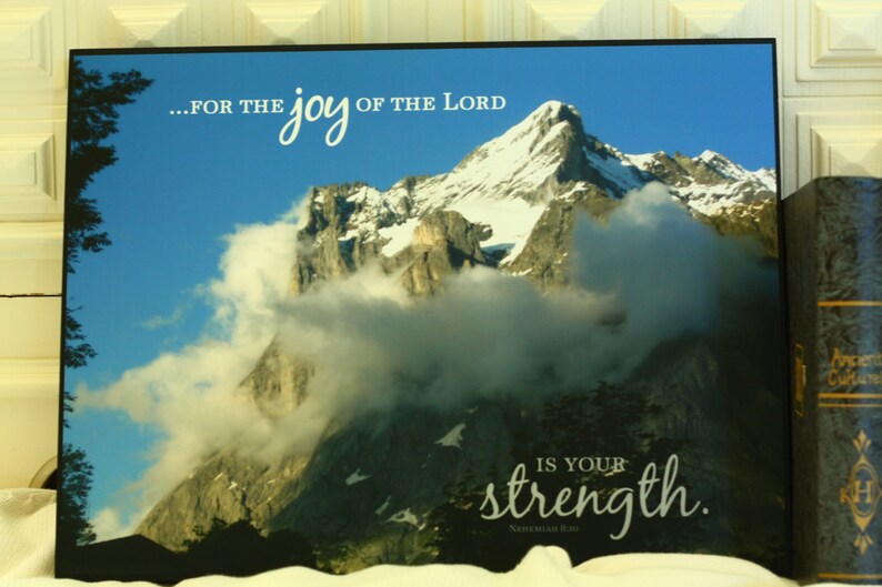 For the joy of the LORD is your strength Nehemiah 810 KJV  Etsy
