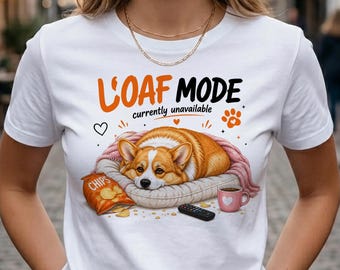 Corgi Loaf Mode PNG: Funny Currently Unavailable Design, Cutecore Aesthetic Dog Mom Gift & Kawaii Sublimation File for Corgi Merchandise