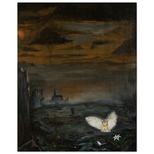 The Owl - Print (longer title for algorithm)