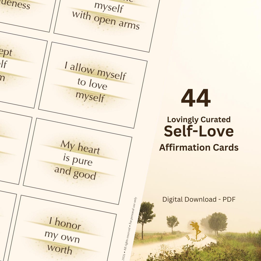 Curated Self Example 44 Lovingly Curated Self-love Affirmation Cards for a Mindful and ...