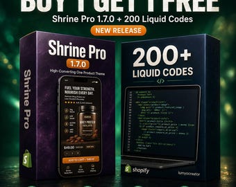 Shrine Pro 1.7.0 Shopify Theme | Latest Version | One Product Store | High Converting | Digital Download