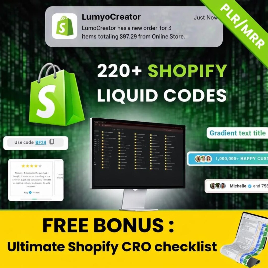 220+ Shopify Liquid Codes Bundle – Ready-to-use Website Customization ...