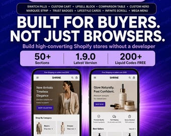 Shrine Pro 1.9.0 Shopify Theme | Derniere Version | Boutique Mono-Produit | Haute Conversion | Telechargement