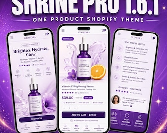Shrine Pro 1.6.1 Shopify Theme | One Product Store | High Converting | Shopify 2.0 Native | Digital Download
