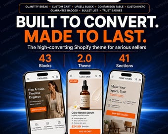 Elixir Shopify Theme v1.6.2 | High Converting Ecommerce Template | 43 Blocks 41 Sections | Shopify 2.0 | Digital Download